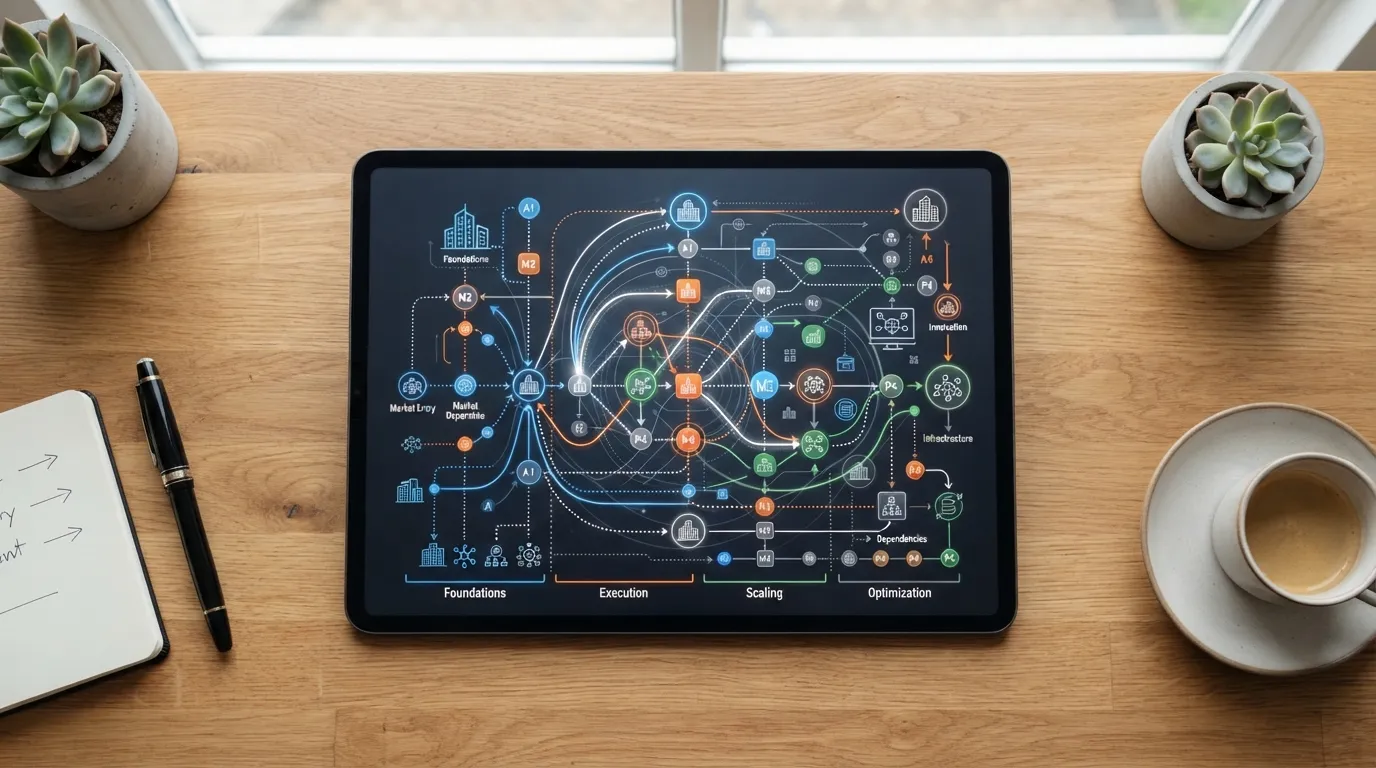 Professional business strategy visualization - Marketplace & Sales Channels